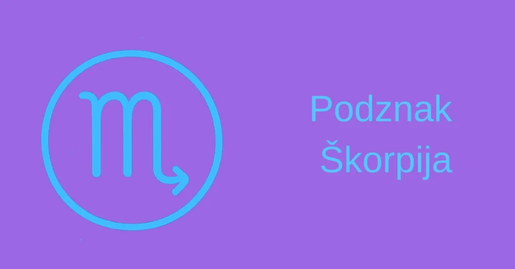 podznak skorpija